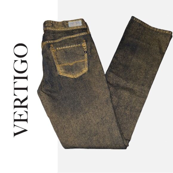 Vertigo Paris Goldy Shimmer Wide Leg Jeans - Size 29 - Picture 1 of 4